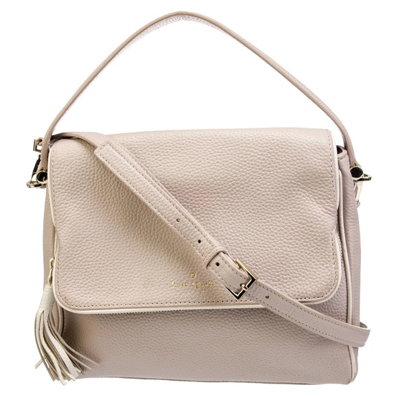 kate spade Handbags - Low start ! Kate Spade Taupe & Cream Chester Street Miri Leather bag w/crossbody